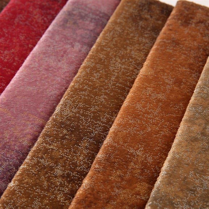 Gold Dot Foil Velvet Fabric factory